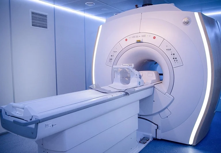 MRI system in a clinical imaging room